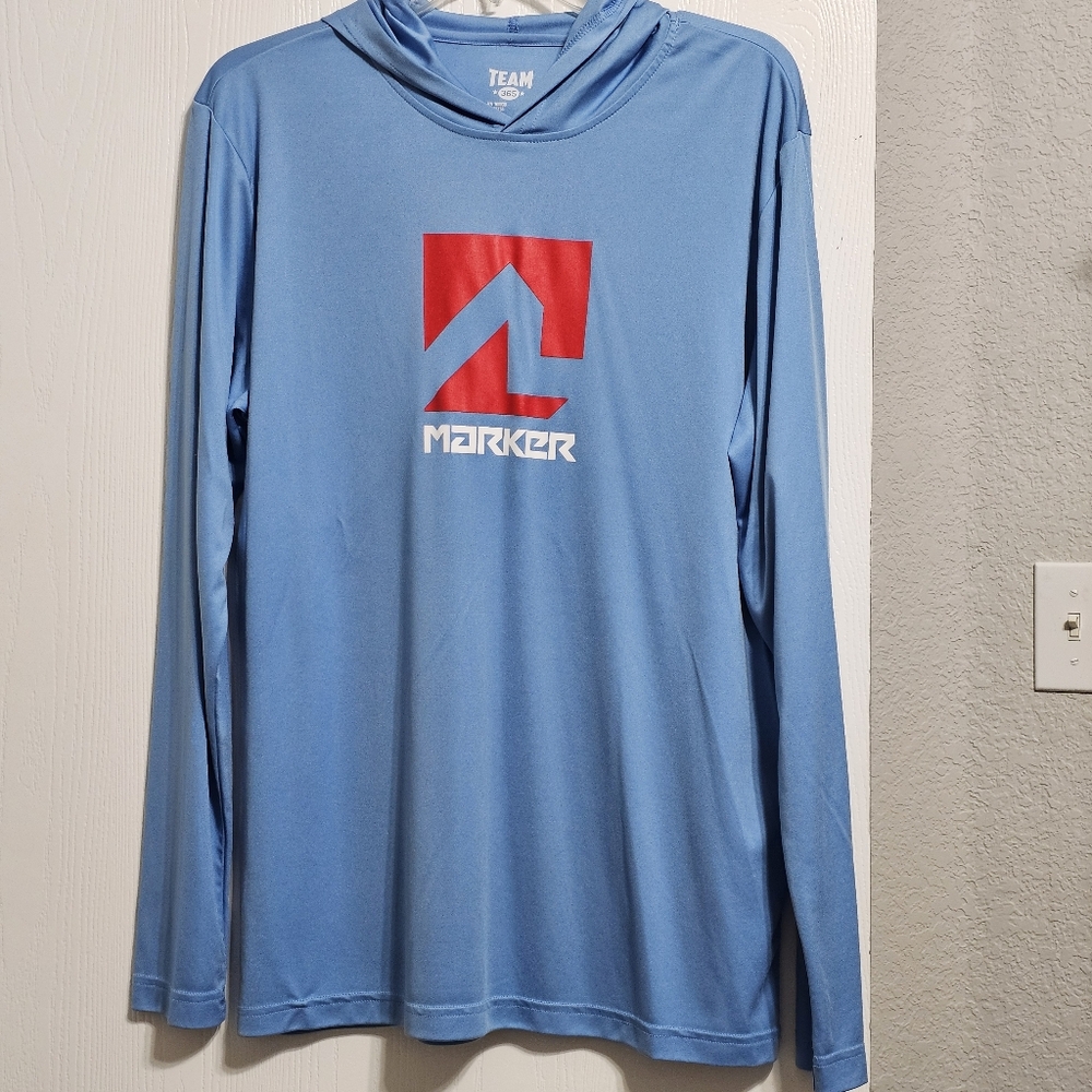 Marker LS Tech Hoodie Blue Size M
